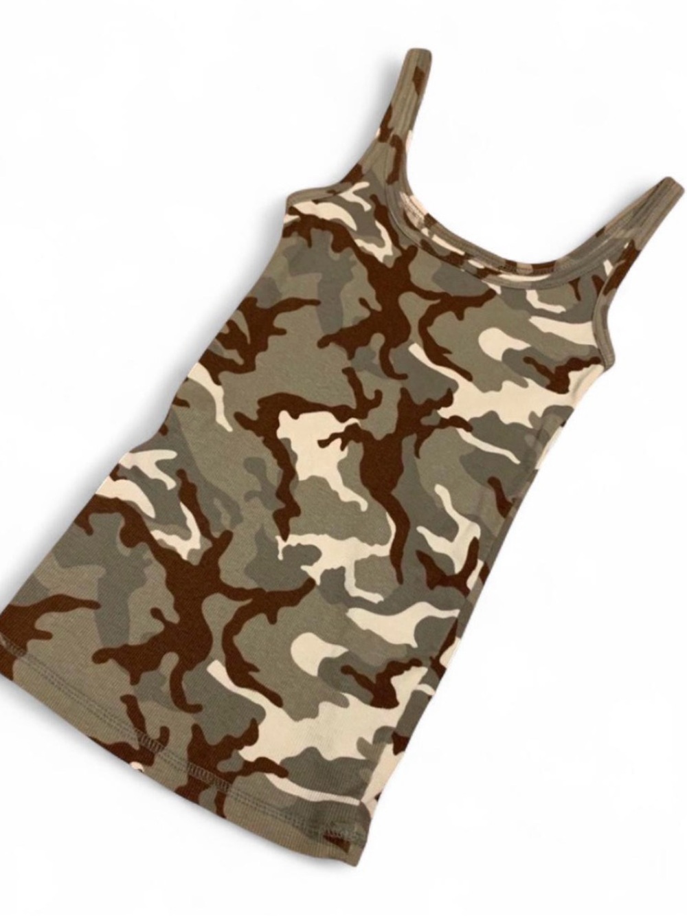 Arizona Jean Company green and Light Brown Camo Top